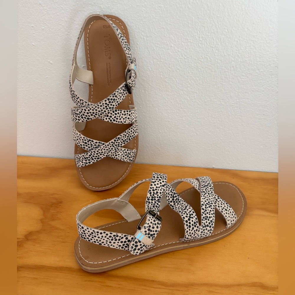 Toms Sicily Cheetah Print Sandals